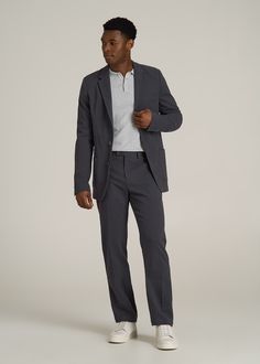 Elevate Your Style With These Suit Trousers for Tall Men Stay Comfortably Styled Discover a perfect blend of sophistication and comfort with our Garment Washed Stretch Chino Suit Pants for tall men. These men's tall pants offer a sleek, tapered fit that enhances your silhouette while ensuring ease of movement. Their versatile design transitions seamlessly from the boardroom to after-hours events, making them an essential addition to your wardrobe.• Tapered design for a sleek silhouette• Stretch Scrubs Dress, Cozy Sleepwear, Tall Men, Tall Pants, Suit Trousers, Stretch Chinos, Sports Blazer, Long Sleeve Tee Shirts, Suit Pants