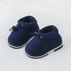 Baby Padded Drawstring Winter Boots Size Please order insole/foot length. 14- 15(22-23) ----insole length 14cm 16- 17(24-25) ----insole length 15cm 18- 19(26-27) ----insole length 16cm 200 (28-29) ----insole length 18.5cm 210 (30-31) ----insole length 19.5cm 220 (32-33) ----insole length 20.5cm 230 (34-35) ----insole length 21.5cm 240 (35-36) ----insole length 22.5cm Blue Non-slip Round Toe Booties, Boys Loafers, Boot Fashion, Girls Snow Boots, Toddler Girl Shoes, Waterproof Snow Boots, Princess Shoes, Home Shoes