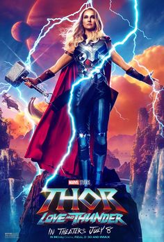 the poster for thor, starring as thor