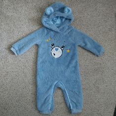 New Care Bears X Patpat Fuzzy Bodysuit. Size 9-12 Months. Make A Offer Bundle More Stuff And Send A Offer Playful Blue Jumpsuits And Rompers For Loungewear, Cute Blue Long Sleeve Jumpsuits And Rompers, Blue Long Sleeve Jumpsuits And Rompers For Playtime, Long Sleeve Blue Bodysuit For Playwear, Playful Blue Long Sleeve Onesie, Cute Long Sleeve Blue Bodysuit, Cute Blue Winter Onesie, Playful Blue Onesie For Loungewear, Cute Blue Onesie For Playtime