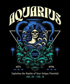 the poster for aquarius's upcoming show, featuring an image of a woman in a