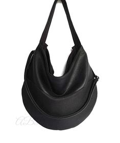 "Black hobo bag Black handbag Black vegan bag Large shoulder bag Slouchy hobo purse Slouchy hobo bag Hobo purse bag Handbag women Bag woman Cross body bag Cross body purse Vegan purse black Black bag large This is a comfortable and capacious bag. Women handbag.Its simple and functional character allows you to fit everything you need inside throughout your entire day. It is voluminous yet neat, making it a great addition to a loose fitting and elegant clothing. This vegan purse bag is made for wo Everyday Black Bag, Black Hobo Bag, Slouchy Hobo Bag, Vegan Bag, Large Hobo Bag, Vegan Purses, Vegan Handbags, Women Crossbody Bag, Faux Leather Bag