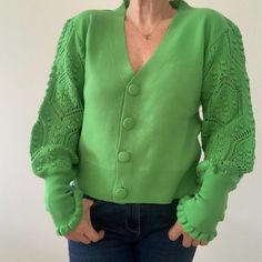 Womens buttoned sweater mohair short cardigan sweater top Short Cardigan Sweater, Short Cardigan, Button Sweater, Cardigan Sweater, Sweater Top, Sweater Cardigan, Gender Neutral, Art Collection, Bathing Beauties