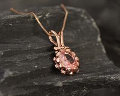 Morganite Necklace set with a Created Morganite in a perfect diamond cut, flawless clarity & stunning pink color, at 10x8mm (3 Cts).Rose Gold Vermeil: 18k Gold over Solid 925 Sterling Silver ☞ made to last.Click here for ☞ Morganite Jewelry CollectionMatching Ring & Matching Pendant - please ask meDetails:• Created Morganite in a flawless clarity• Morganite: 10x8mm, 3.5 Cts, diamond cut• Dimensions: Pendant Height 20mm, Width 15mm• Free Complimentary Chain• Solid 925 Sterling SilverSKU 2114 Pine Cone Pendant, Morganite Necklace, Morganite Jewelry, Morganite Pendant, Pinecone Pendant, Ring Matching, Rose Gold Morganite, Blue Topaz Pendant, Real Jewelry