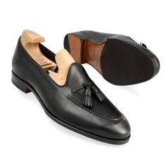 UNLINED TASSEL LOAFERS IN BLACK RUSTICALF Classic Black Slip-on Tassel Loafers, Black Tassel Loafers With Rubber Sole, Black Slip-on Tassel Loafers With Rubber Sole, Black Plain Toe Slip-on Tassel Loafers, Black Tassel Loafers With Leather Sole, Black Slip-on Tassel Loafers With Leather Sole, Black Tassel Loafers With Round Toe For Galas, Black Slip-on Tassel Loafers With Plain Toe, Black Tassel Loafers With Plain Toe