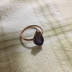 Raw Amethyst Ring Raw Crystal Ring Raw Crystals and Stones | Etsy Bohemian Raw Stone Crystal Ring Gift, Purple Amethyst Jewelry With Raw Stones, Purple Raw Stone Mineral Crystal Jewelry, Raw Amethyst Ring, Raw Amethyst Stone Purple Crystals, Raw Crystal Ring, Raw Stone Ring, Raw Amethyst, Amethyst Jewelry