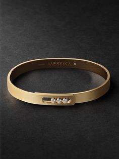 MESSIKA Move Noa 18-Karat Gold Diamond Bracelet for Men | MR PORTER Gold Bracelet Cuff Men, Man Kada Design, Diamond Bracelet Design Men, Diamond Bracelets For Men Unique, Mens Bracelet Designs Gold, Luxury Diamond Cuff Bracelet For Everyday Luxury, Brilliant Cut Luxury Bangle For Everyday, Modern Gold Bracelet With Diamond Accents, Modern Diamond Gold Bracelet For Formal Occasions