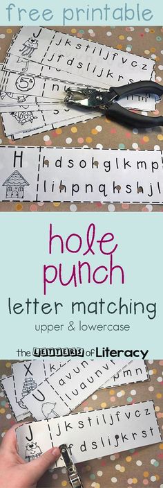 Kindergarten Letters, Kindergarten Centers, Lowercase Letter, Letter Matching, School Supply