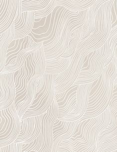 a white wallpaper with wavy lines on the bottom and top corner, in shades of beige