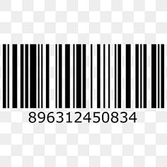 a bar code that is black and white