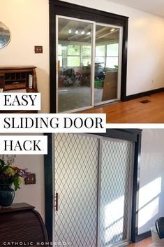 an easy sliding door hack for the home