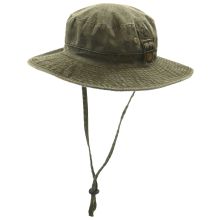 Crown Cap� Boonie Hat is made of 100% distressed cotton canvas for durable protection. This boonie hat's wide brim can be fastened at the sides for adjustable coverage while multi-row stitching helps maintain its shape over time. Metal mesh grommets permit airflow to keep you cool and comfortable. Adjustable chin strap tightens and secures. Imported.  Manufacturer style #: 5-10134    100% cotton canvas;    Snap-up brim;    Adjustable chin strap;    Metal mesh grommets;    Multi-row brim stitchin Boonie Hat Outfit, Boonie Hat, Crown Cap, Outfits With Hats, Metal Mesh, Wide Brimmed, Good Brands, Outdoor Gear, Cotton Canvas