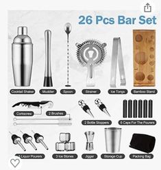 the 25 pc bar set includes all kinds of tools