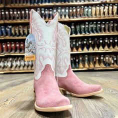 R. Watson Women's Rose Boar Boot - Saddle Rags R Watson Boots, Cowgirl Boots Aesthetic, Western Footwear, Cute Cowgirl Boots, College Gameday Outfits, Pink Cowboy, Western Shoes, Western Store, Roper Boots