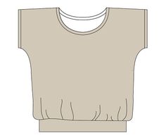 the front and back view of a women's t - shirt with short sleeves