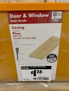 the door and window cost is $ 799 at walmart com, but it's not for sale