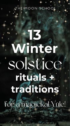 the cover of 13 winter solstice rituals and traditional yule