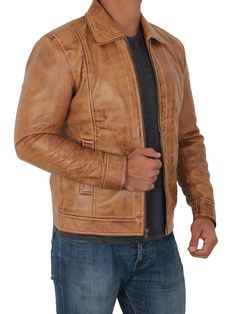 ► 100% Real Lambskin Leather Dry Clean Only ► Imagine yourself wearing this camel brown leather jacket men that are crafted from the finest quality REAL LAMBSKIN LEATHER. We used soft viscose lining for superior comfort and performance. ► The vintage café racer-style casual mens moto jacket is designed just as depicted in the product image; it's loaded with features like zippers, pockets, decorative seams, panels, and more. ► The quilted mens distressed leather jacket brown is made from high-qua Urban Leather Jacket For Fall, Leather Jacket For Urban Adventures, Leather Long Sleeve Jacket For Urban Adventures, Long Sleeve Leather Jacket For Urban Adventures, Fitted Leather Jacket For Urban Adventures, Leather Urban Outerwear For Urban Adventures, Urban Leather Jacket For Urban Adventures, Distressed Brown Fitted Rugged Outerwear, Fitted Rugged Distressed Brown Outerwear