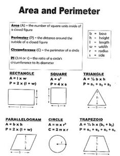 the area and perimeter worksheet