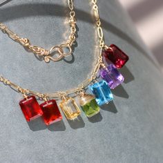 Rainbow Gemstone Necklace Fine Jewelry Semi Precious Stone Necklace Multi Gemstone Necklace Rainbow Necklace Colorful Stone Necklace Choker (31275 - 5) Luxury Multicolor Briolette Necklaces, Luxury Multicolor Briolette Necklace, Luxury Multicolor Necklaces With Gemstone Accents, Luxury Multicolor Necklace With Gemstone Accents, Luxury Multicolor Gemstone Necklaces, Multicolor Fine Jewelry Gemstones For Jewelry Making, Fine Jewelry Multicolor Gemstones For Jewelry Making, Multicolor Crystal Jewelry With Stones, Luxury Multicolor Necklaces With Natural Stones