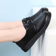 Women's #black casual #LaceUp shoes simple plain design Black Lace Up Shoes, Slip On Dress Shoes, Nursing Shoes, Oxford Dress Shoes, Slip On Boots, Sneaker Dress Shoes, Lacing Sneakers, Plain Design, Casual Lace