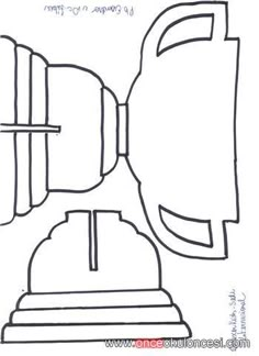 a drawing of an object that looks like it has been cut out to be used as a