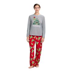 Experience the Joy of Matching Pajamas with Holiday Family SleepIntroducing Holiday Family Sleep, a delightful collection that allows the entire family to match in style and comfort. After a long day, there's nothing better than slipping into these cozy, matching pajamas. This 2-piece pajama set, adorned with cute holiday-themed prints, makes bedtime an exciting affair. Crafted from 100% polyester, these pajamas are the epitome of comfort and softness.Easy Care and Diverse Size OptionsThese paja Grinch Pajamas, Best Pajamas, Soft Clothes, Sam's Club, Matching Pajamas, Family Set, Clothing Material, Grinch, Long Sleeve Top