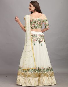 latest Designer Party Wear Heavy lehenga Choli Processing Time : 20 Working Days Work : Embroidery Zari & Sequence, Thread Work With Jacquard Lace Fabric:Top : Net Bottom : Net Dupatta : Net Color:Top : Off White Bottom : Off White Dupatta : Off White White Net Lehenga, Off White Dupatta, Kids Kaftan, White Dupatta, Net Lehenga Choli, Heavy Lehenga, Casual Abaya, Modest Evening Dress, Net Lehenga