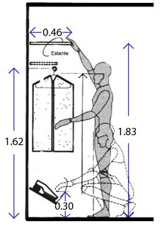 a drawing of a man standing in front of a door with his hand on the door handle