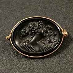 Nice For Age Very Old Rare Ornate Cameo Brooches For Collectors, Collectible Oval Cameo Brooches, Antique Gold Cameo Brooches, Victorian Yellow Gold Cameo Brooches, Victorian Black Cameo Brooches, Gold Brooches, Rare Antique, Vintage Gold, Vintage Ladies