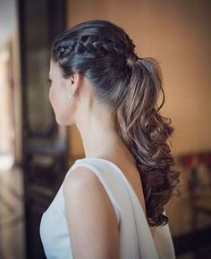 Cute Ponytail Hairstyles, Obx Dr, Pony Hairstyles, Braided Ponytail Hairstyles, Elegant Hairstyles, Bad Hair, Bride Hairstyles, Ponytail Hairstyles