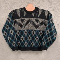 ad eBay - VTG Saturdays Sweater Mens XLarge Pullover 80s Print Geometric Cozy Grandpa - Buy Now, click the link (eBay) Gradpa Sweater, 80s Print, Brands Outlet, Sweater Outfits, Hats For Men, Men Sweater, Mens Accessories, Mens Outfits, Things To Sell