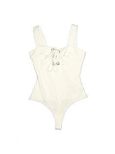 Guess Bodysuit Size: X-Small Tops - used. 57% Cotton, 36% Modal, 7% Spandex | Guess Bodysuit: Ivory Tops - Size X-Small Guess Bodysuit, Forever 21 Chic Sleeveless Bodysuit, Fitted White V-neck Bodysuit, Spring V-neck Ruffled Bodysuit, Summer V-neck Ruffled Bodysuit, Beach V-neck Ruffled Bodysuit, Ivory Tops, Handbags For Women, Small Tops