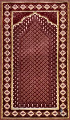 Children’s Islamic Prayer Rug - Mihrab - Siraj Childrens Prayer, Islamic Culture, Prayer Mat, Islamic Prayer, Islamic World, Lifestyle Store, Prayer Rug, Textured Design, Soft Velvet