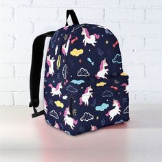 Are you a Unicorn Lover? These Backpack are perfect for you or your kids. Looking for a unique and special gift for a Unicorn Lover. These Backpack are exactly what you are looking for. Product Features: - Backpack Size (Height x Length x Width):+ Child (Age 4-7): 12"(30cm) x 9"(22.5cm) x 5"(12.5cm).+ Youth (Age 8-12): 16"(40cm) x 12"(30cm) x 7"(17.5cm).+ Adult (Age 14+): 18"(45cm) x 14"(35cm) x 8"(20cm).- Features ergonomic shoulder straps with dynamic size adjustment for the perfect-fit.- Full School Backpack With Unicorn Print, Student Backpack With Unicorn Print, Unicorn Print School Backpack, Cute Unicorn Print Backpack For Back To School, Cute Travel Bag With Unicorn Print, Cute Travel Bags With Unicorn Print, Unicorn Print Standard Backpack For Travel, Multicolor Unicorn Print Bag For Students, Cute Multicolor Unicorn Print Backpack