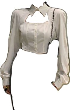 Y2k Long Sleeve Blouse, Y2k Long Sleeve Fitted Blouse, Y2k Solid Color Party Top, Fitted Long Sleeve Y2k Blouse, Trendy White Square Neck Top, Y2k Long Sleeve Crop Top For Party, White Square Neck Top For Party, Fitted Y2k Style Summer Blouse, Fitted Y2k Summer Blouse