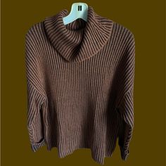 Cjbanks Plus Size Sweater Cowl Neck Ribbed Black And Brown 59% Cotton/41% Acrylic Cuffed At Wrists Nwt Cozy Oversized Sweaters, Cowl Neck Tunic, Neutral Sweaters, Cowl Neck Sweatshirt, Funnel Neck Sweater, Cowl Neck Long Sleeve, Short Sleeve Tunic, Sweater Tank Top, Cowl Neck Sweater