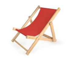 a red folding chair with the word margot on it's back side