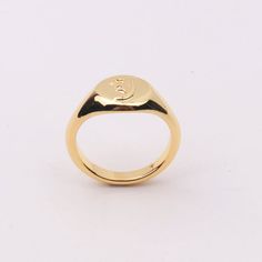 Unique gold filled initial old English signet rings. It's very difficult to make the engraving. It takes many time for craftsmen to make them dainty. Great affordable unique gifts for you and yours.- fixed size. Available for open back. US6.5 size.- inside ring diameter 17mm- tall 21.6mm- 1pc, available for different letters or popular letters. Gold Engraved Ring With Initials For Everyday, Minimalist Gold Initial Ring With Engraving Option, Minimalist Gold Initial Ring Engraved, Gold Initial Ring With Engraving Option For Promise, Gold Signet Ring With Initials For Everyday, Gold Engraved Ring For Everyday Wear, Everyday Gold Signet Ring, Everyday Gold Signet Ring With Initials, Classic Gold Stamped Initial Ring