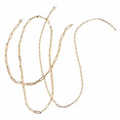 14K gold paper clip chain necklace is a must have for casual daily wear or with an elegant charm or charm enhancer to dress up an outfit. All pieces are hand-crafted in Italy and are semi-hollow gold, 4.2mm thick. The best way to wear a paper clip chain necklace is with multiple charms and a charm enhancer, layered on top of a tennis necklace and/or other gold chains which can be worn to the beach or to a formal event. 14K & 18K gold 4.1 grams for 16 inch chain. Available in Yellow Gold, Rose Gold and White Gold Made with love in Los Angeles Complimentary gift wrapping provided Any of our chains can be made in custom lengths for bracelets, necklaces and anklets. Custom orders are typically fulfilled within 2-3 days. Luxury Paperclip Chain Necklace With Oval Link, Everyday Luxury Oval Link Paperclip Necklace, Everyday Figaro Chain Necklace With Rectangular Links, Gold Paperclip Chain Necklace For Everyday Luxury, Everyday Luxury Yellow Gold Paperclip Chain Necklace, Classic Necklace With Rectangular Paperclip Chain, Everyday 14k Gold Paperclip Necklace, Everyday Paperclip Bracelet With Figaro Chain, 14k Gold Rectangular Chain Necklace For Everyday