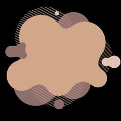 an abstract background with circles and lines in shades of pink, beige and brown on a black background