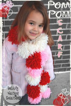 Garland Tutorial, Scarf Tutorial, Yarn Wreath, Valentine Coloring, Yarn Projects