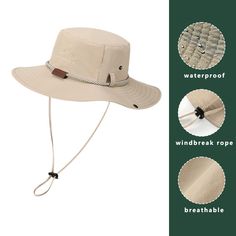 Stay Protected and Fashionable with Our Men's Bucket Hat Elevate your outdoor adventures with our Men's Bucket Hat featuring stylish letter embroidery and a leather label. Crafted from high-quality polyester material, this hat is designed to provide both comfort and durability, making it perfect for outdoor activities such as hiking, fishing, or simply enjoying a day out in the sun. Key Features Letter Embroidery: Add a touch of style to your outdoor ensemble with our bucket hat adorned with tre Men Bucket Hat, Bob Chapeau, Mens Bucket Hats, Small Animal Supplies, Stylish Letters, Letter Embroidery, Leather Label, Formal Shoes For Men, Waterproof Outdoor