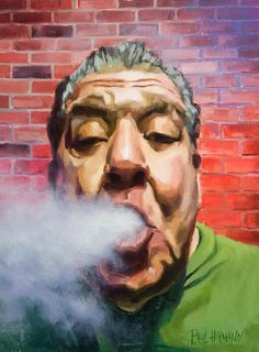 Joey Diaz - "Pre Church" matted print signed by artist Church Painting, St Pierre And Miquelon, Church Signs, 80s Horror, Original Paintings For Sale, St Pierre, Limited Run, Just Amazing