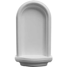 an empty white urinal is shown against a white background with the bottom section missing