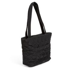 We took everything you love about our timeless tote and reinterpreted it in this must-have handbag. Outlet Exclusive Ultralight is lightweight, water-repellent polyester Exterior features a front zip pocket Interior features six slip pockets Zip closure. Dimensions: 11. 5" w x 11. 0" h x 4. 5" d Handle/Strap Strap drop 12. 0" Weight: 0. 62 lb Vera Bradley Outlet Ultralight Small Vera Tote Bag in Black | Polyester Nylon Bag With Zipper Pocket For Daily Use, Nylon Bags With Zipper Pocket For Daily Use, Packable Black Bag For On-the-go, Black Packable Bag For On-the-go, Double Handle Nylon Shoulder Bag With Zipper Pocket, Nylon Satchel With Zipper Pocket, Functional Packable Shoulder Bag For Shopping, Modern Packable Tote Bag, Packable Nylon Shopping Bag