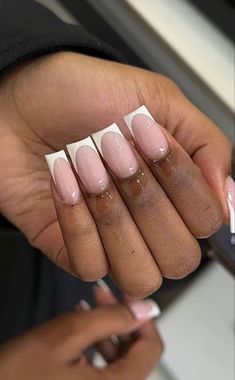 Baddies Nails Short, Baddies Nails, Nails Baddie, Sassy Nails, French Acrylic Nails, Classy Acrylic Nails, Pink Acrylic Nails