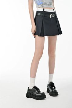 Embrace the fusion of chic and edge with our Distressed Hem Skort Pleated Mini Skirt, the ultimate blend of style and comfort.
Expertly crafted with a focus on tailoring, our skort is characterized by sharp pleats that lend texture and movement. Its high-waist design cinches for a flattering silhouette, while the distressed hem adds a modern, rebellious touch to the classic mini skirt style.
Constructed with premium materials, this skort ensures both durability and a soft hand feel. This staple Edgy Fitted Pleated Skirt Bottoms, Fitted Edgy Bottoms With Pleated Skirt, Edgy Pleated Skirt Bottoms, Edgy Skirted Bottoms For Summer, Edgy Fitted Pleated Skirt For Summer, Edgy Summer Workwear Skirt, Edgy Mini Skirt For Summer Workwear, Edgy Mini Length Lined Skirt, Edgy Relaxed Summer Skirt