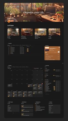 Notion Life Planner Dashboard Template Notions Template, Notion Library, Aesthetic Website, Notion Ideas, Student Dashboard, Notion Dashboard