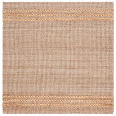 a beige rug with stripes on it